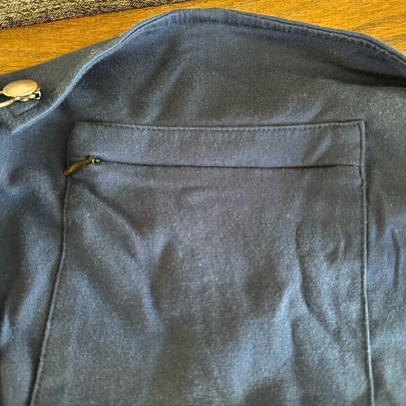 SWOVERALLS The Swovie Shorts Navy UNISEX Organic Cotton Overalls Romper Medium - Picture 7 of 9